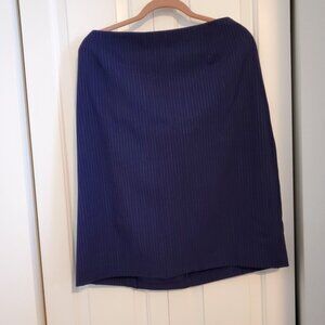 Bitten by Sarah Jessica Parker blue pinstripe pencil skirt, 20
